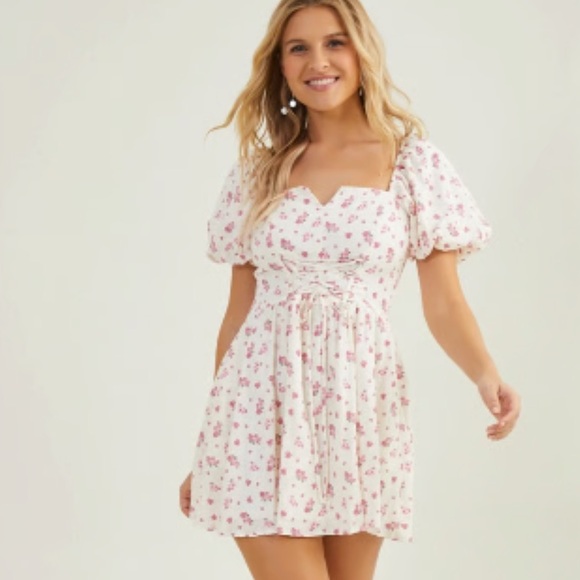 Altar'd State Pink Floral Mini Dress - Picture 7 of 13